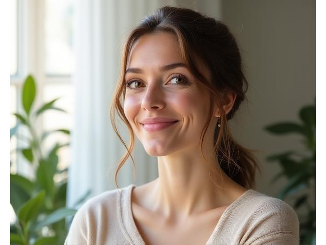 Portret Ane Đorđević, wellness coacha, okružene zelenilom i prirodom.